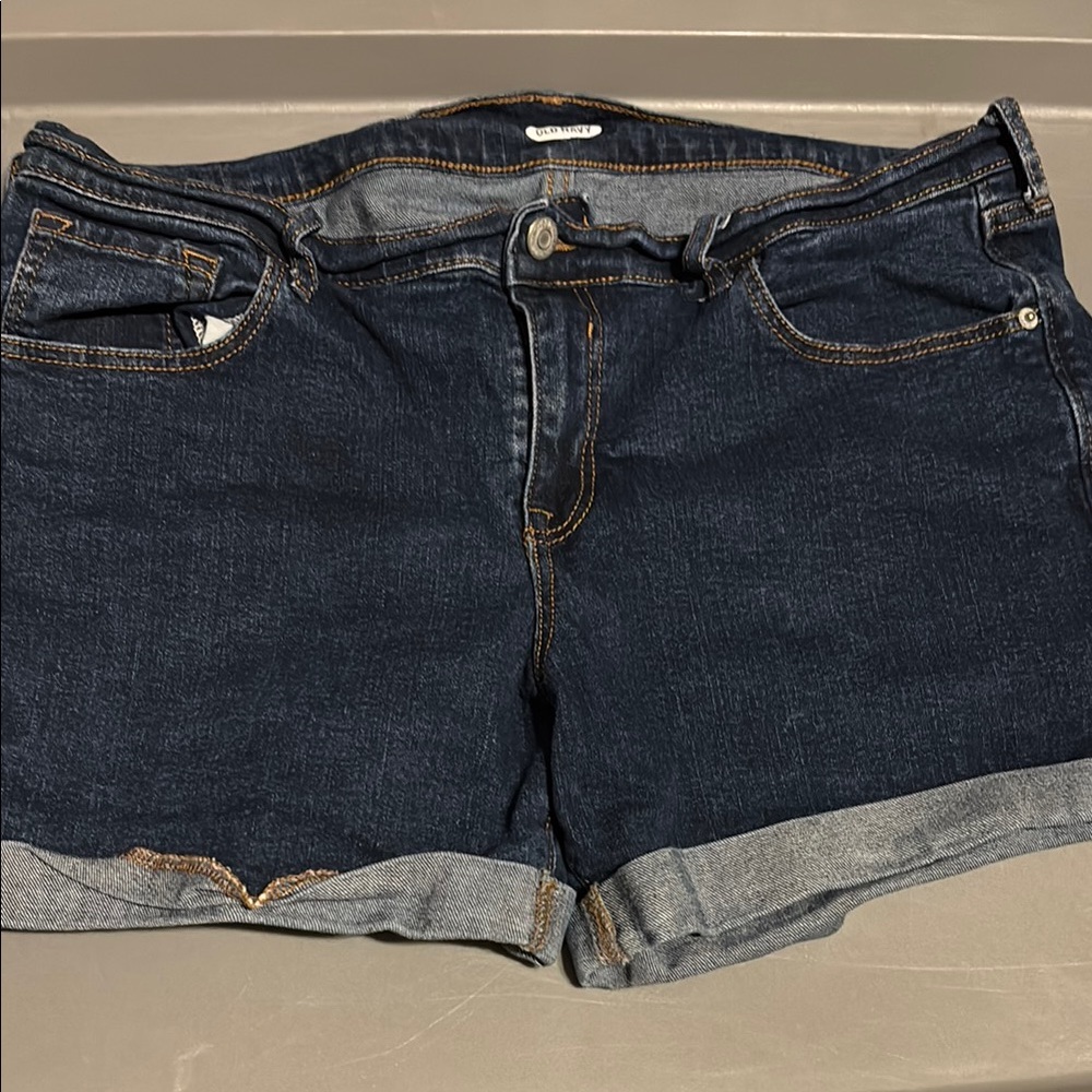 Old Navy Blue Jean Shorts Classic Design Rolled Hems